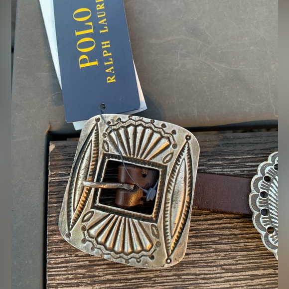 Polo Ralph Lauren Distressed Leather Women’s Brown Belt Size Small - Picture 7 of 11